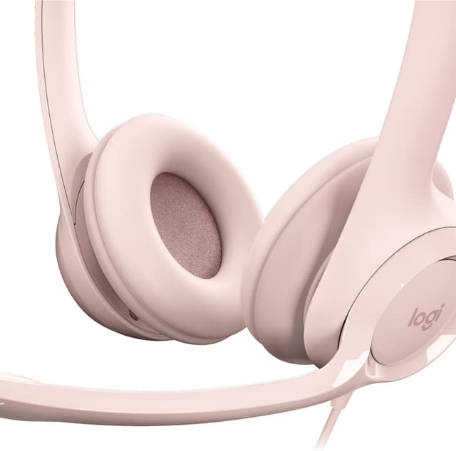 Logitech H390 USB-høretelefoner (pink)