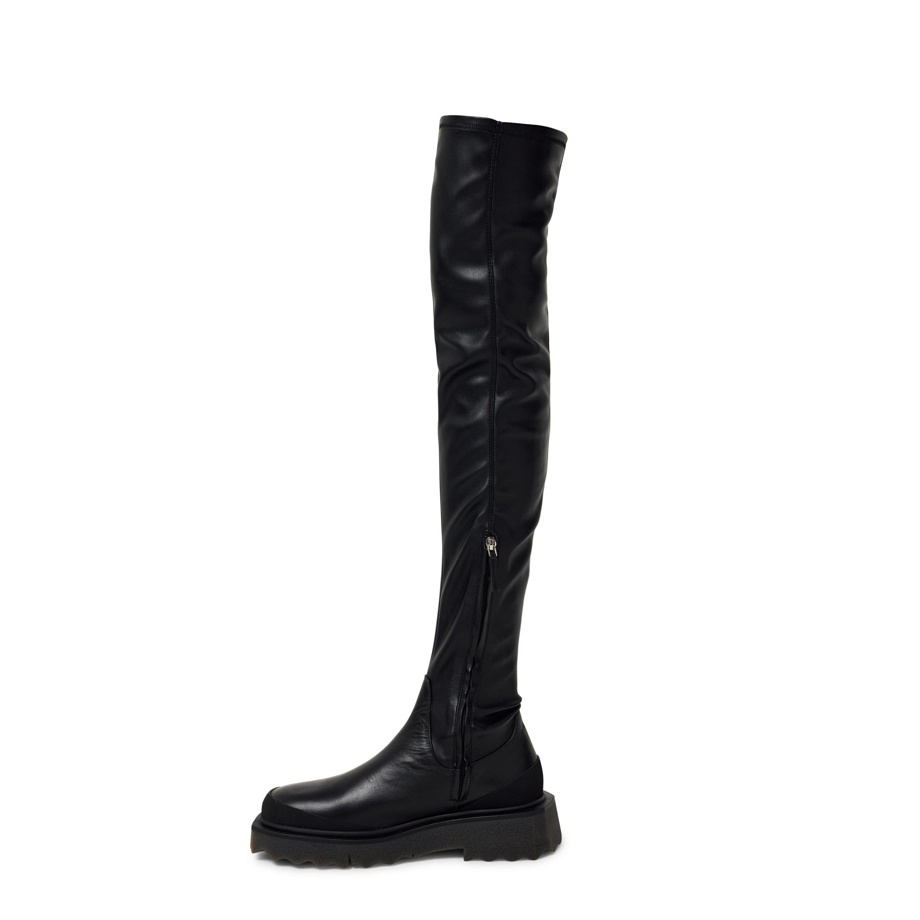 Off White Thigh High Boots