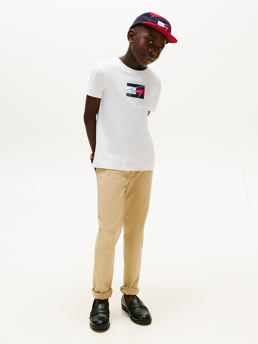 TOMMY HILFIGER<br>Camiseta de manga curta, 10-16 anos