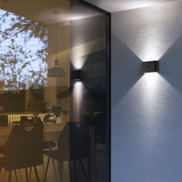 Brilliant magnetische wandlamp Xino zwart USB 3W met sensor
