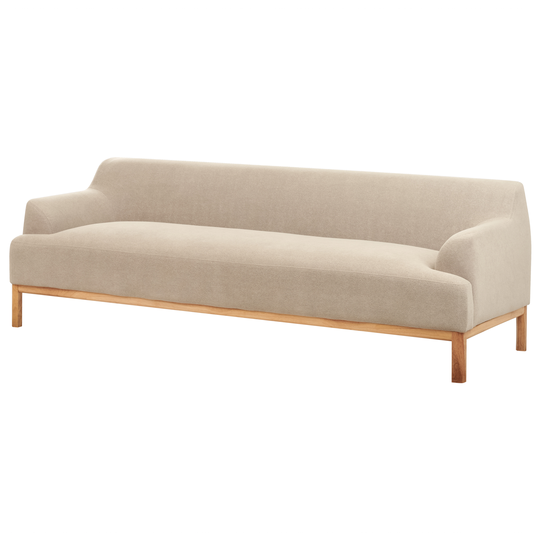Beliani - SOSJO - Driezitsbank - Taupe - Polyester