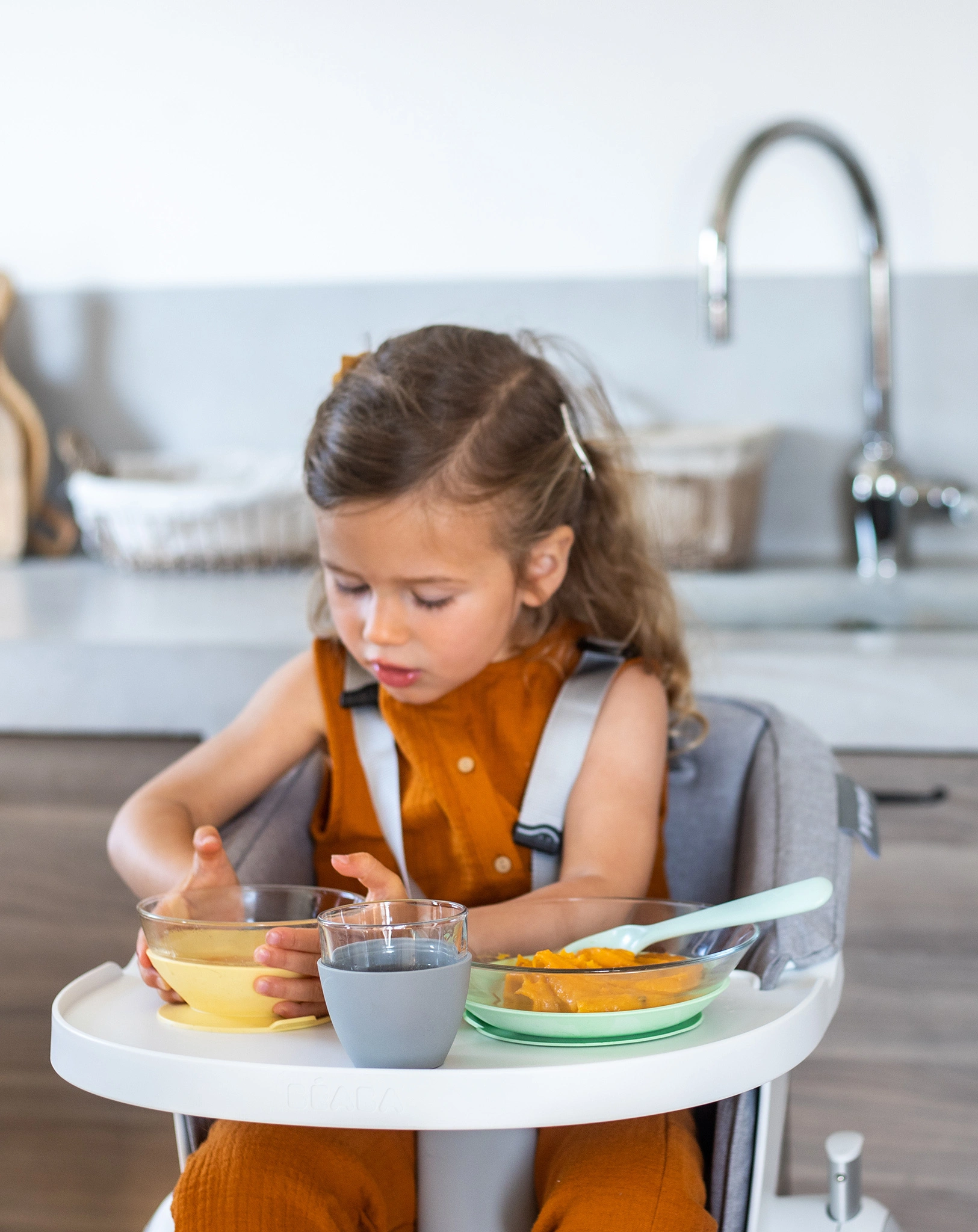 Geschirr-Set BIG MEAL 3-teilig aus Glas in bunt
