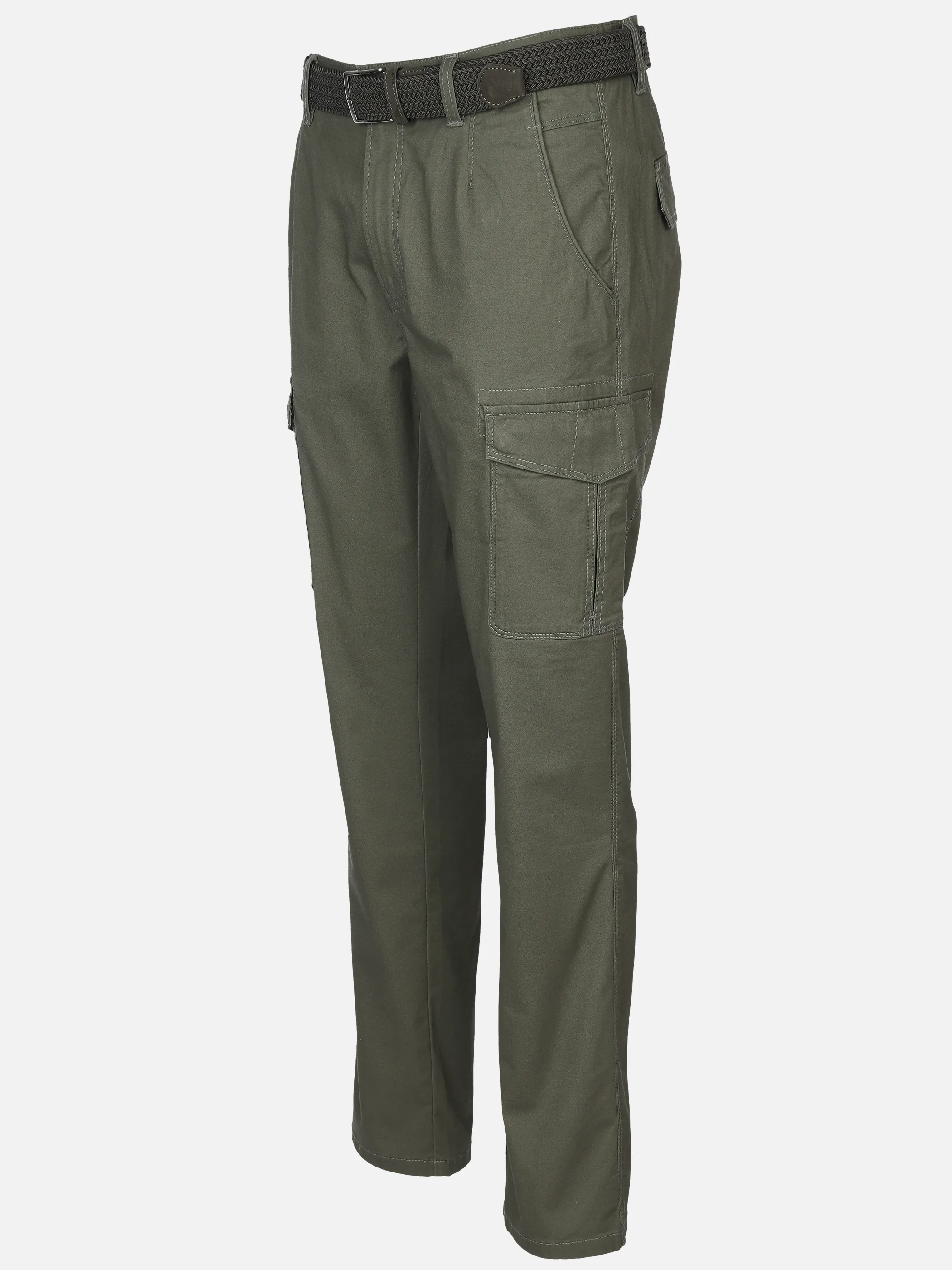 Herren Cargohose mit Flechtgürtel