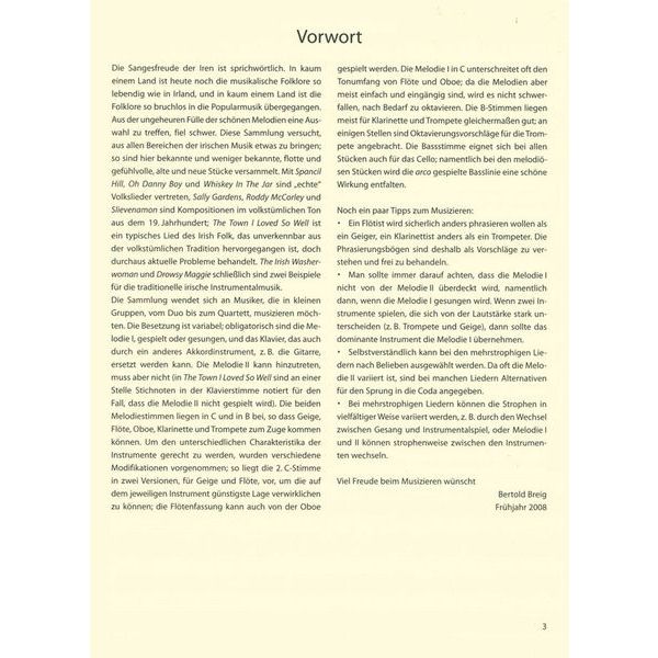 Bärenreiter combocom Irish