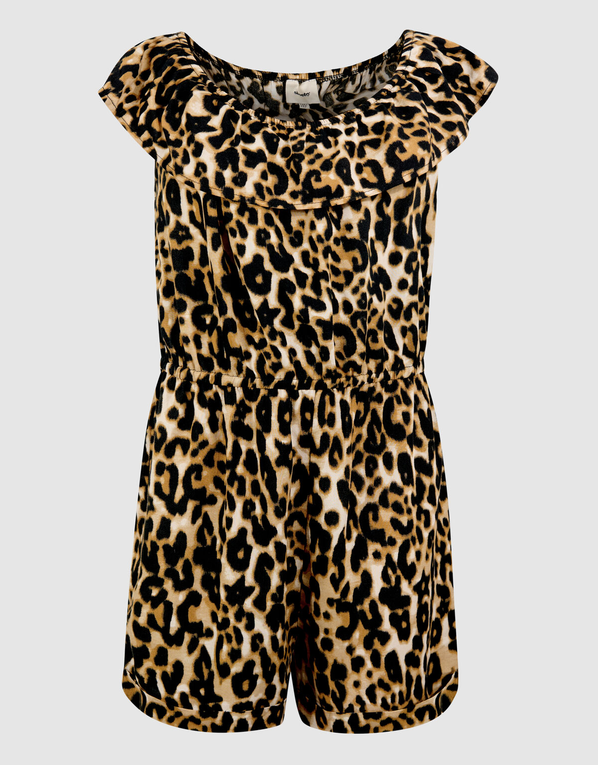 Star Leopard Jumpsuit Lichtbruin