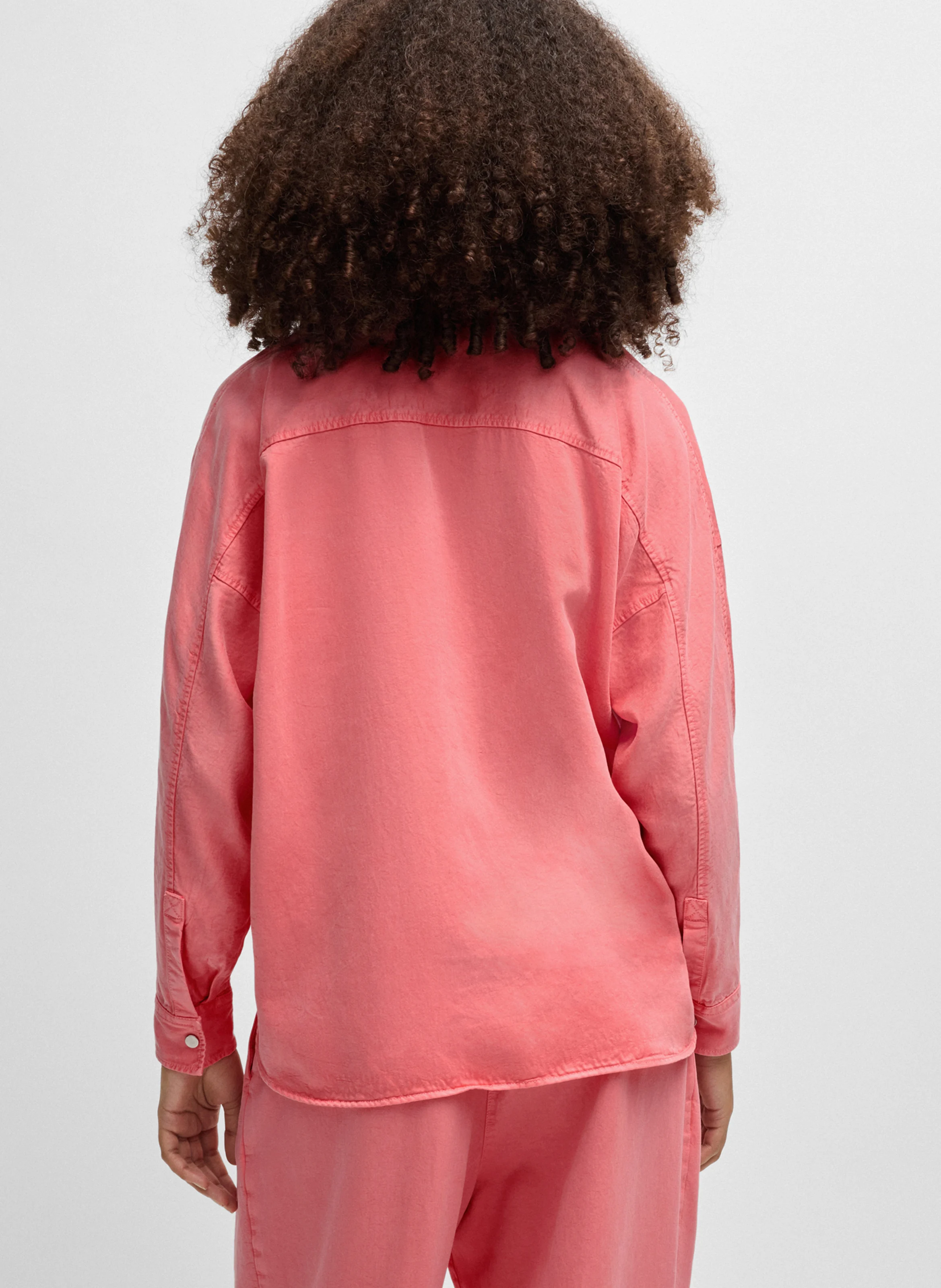 Chemise ample décontractée | Rose
