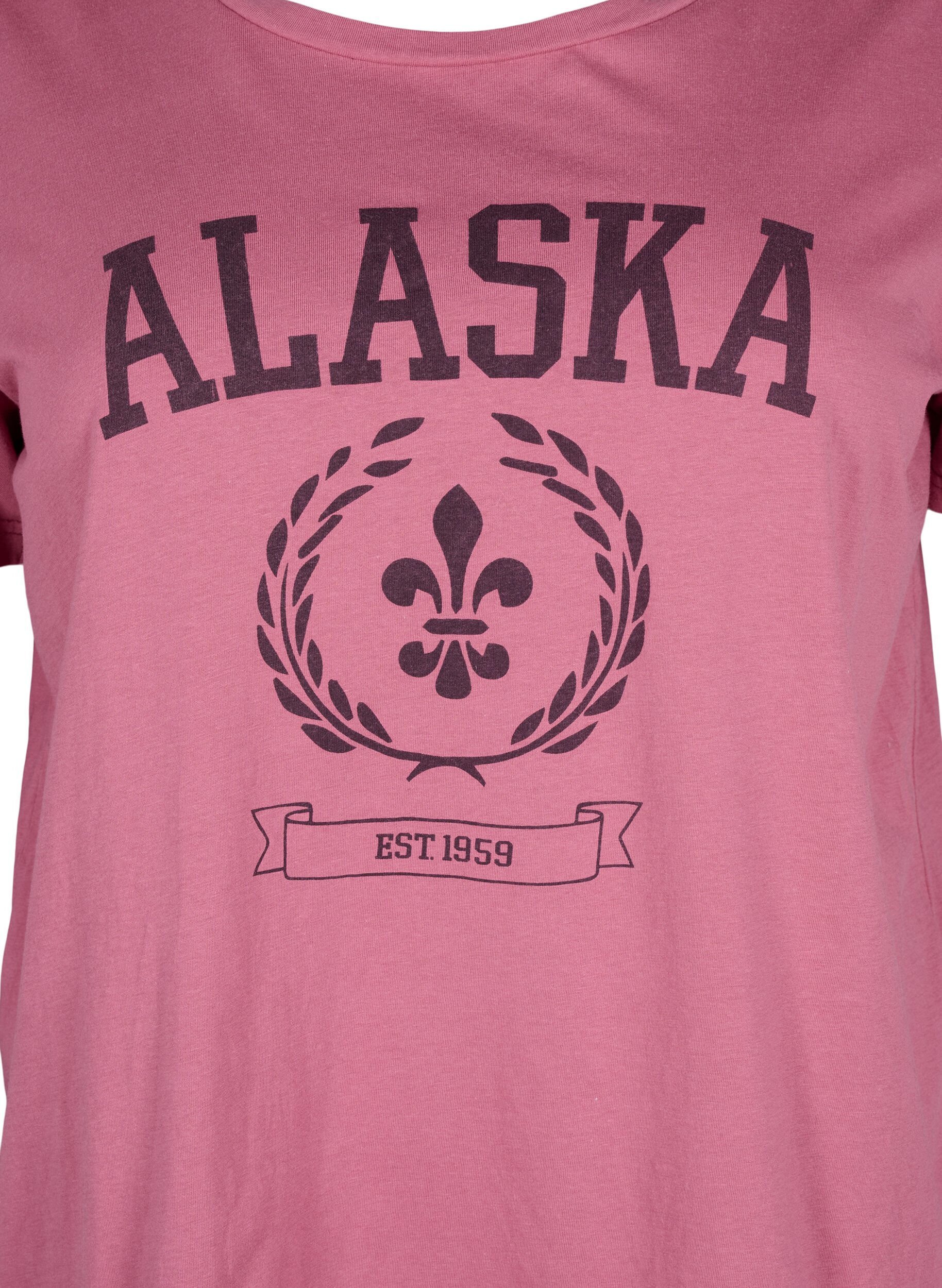 T-shirt i bomuld med tekstmotiv