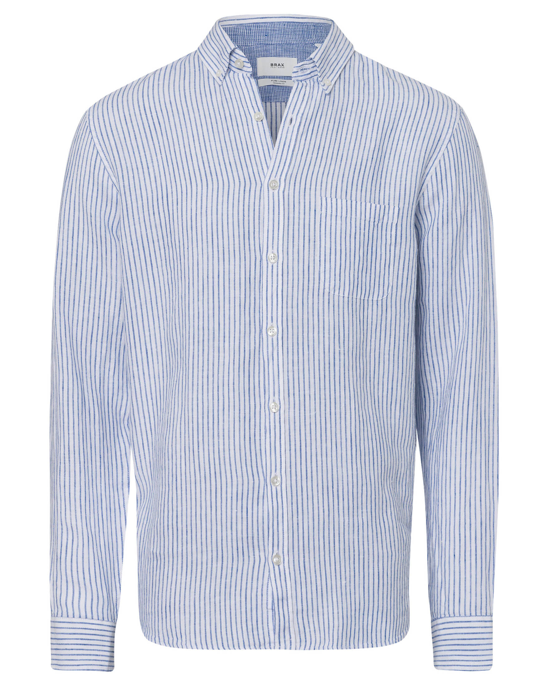 BRAX| Herren Leinenhemd DANIEL Modern Fit Langarm
