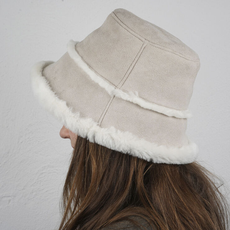 Lovelies SEMERU - DOUBLE FACE SHEARLING BUCKET HAT Kit