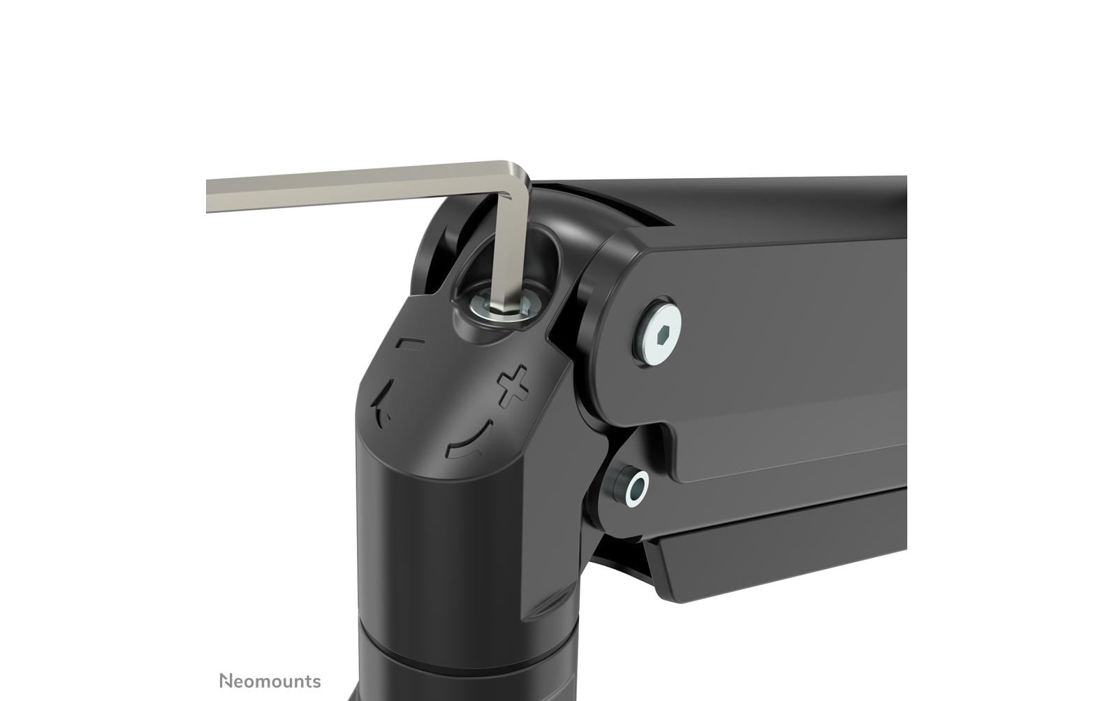 Tischhalterung NM-D775DX3 bis 18 kg – Schwarz<br>Neig-, Schwenk- und Drehbare Halterung für drei Flachbildschirme bis 27