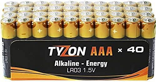 Tyzon - Super-alkaline - AAA Batterijen - 1,5 V - 40-pack