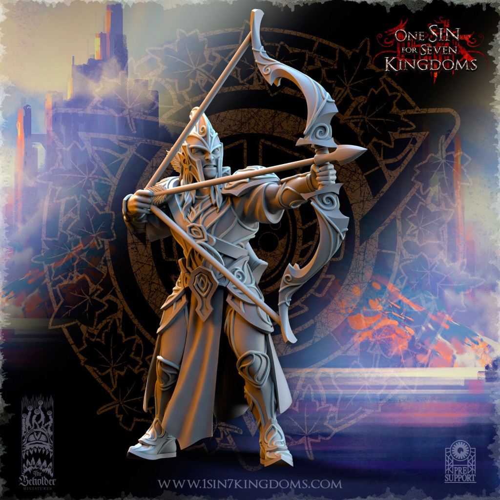 The Beholder Miniatures - Elfes - Archers