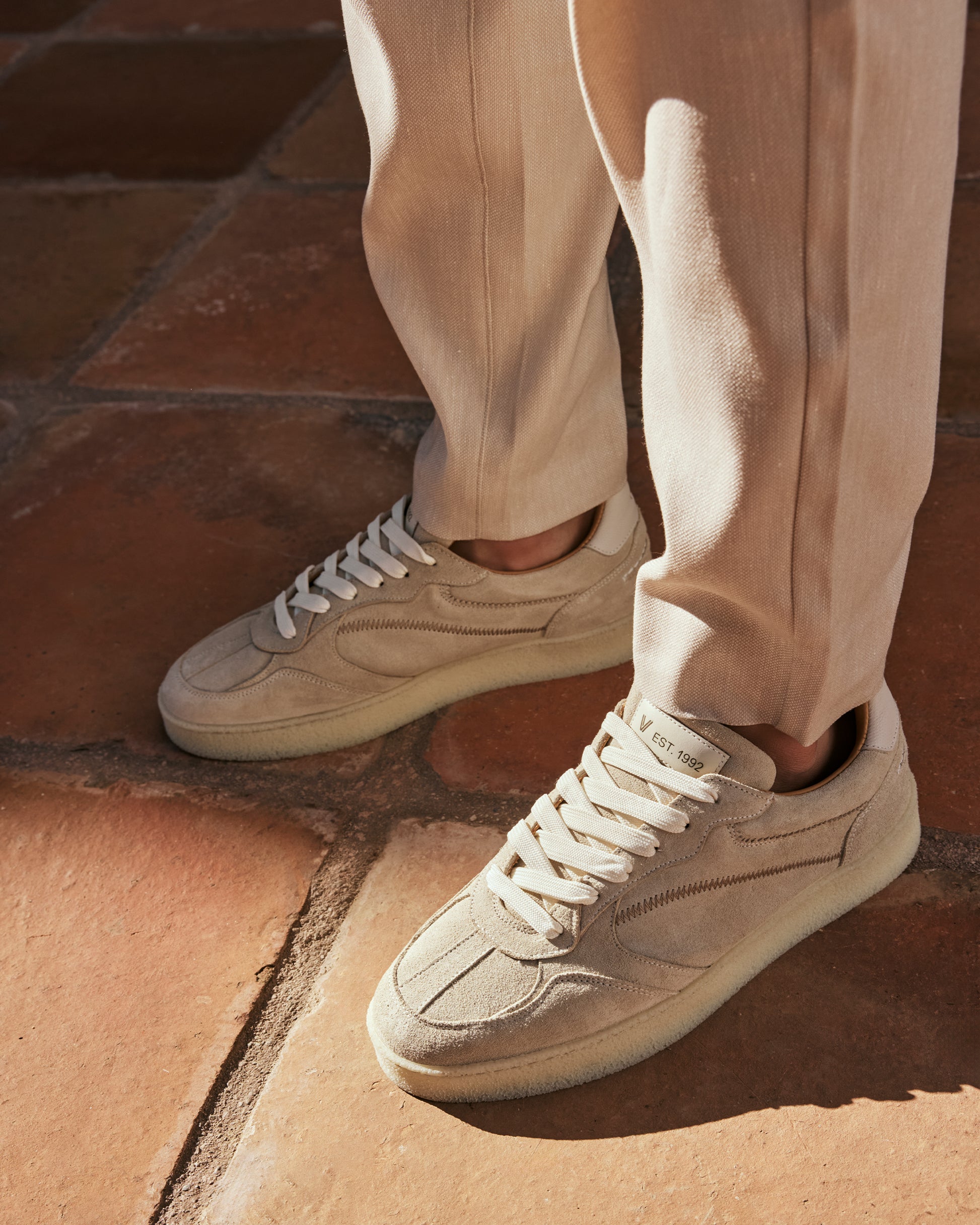VIA VAI beige heren sneakers Zane Ethan