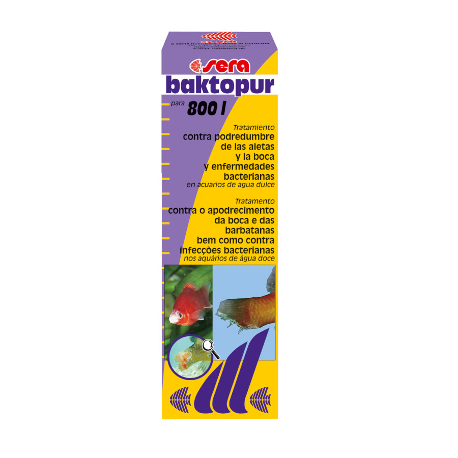 Sera Baktopur Condicionador de Água Bactericida para Aquários