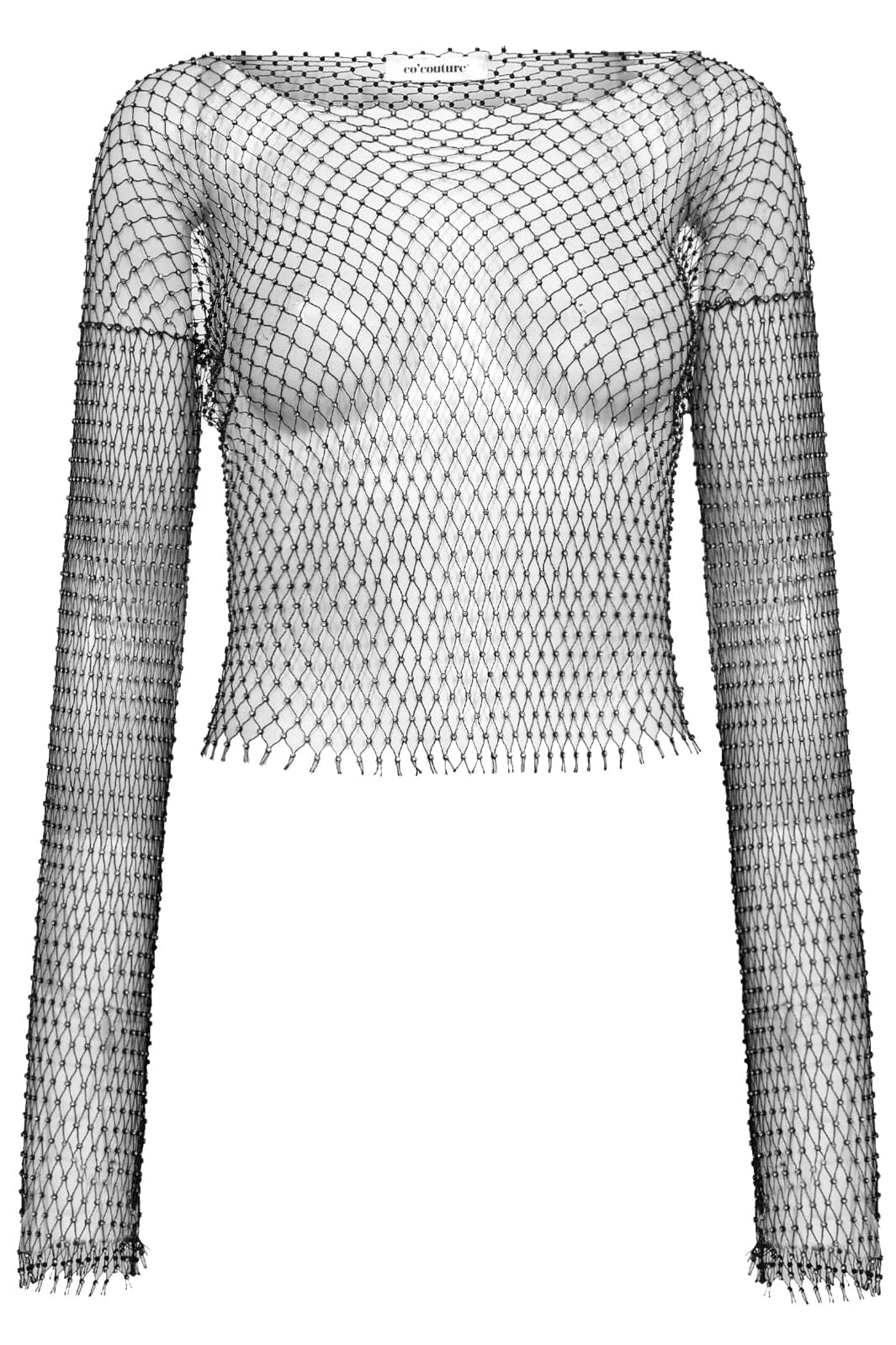 Co´Couture Krystalcc Net Blouse 32117 96 black