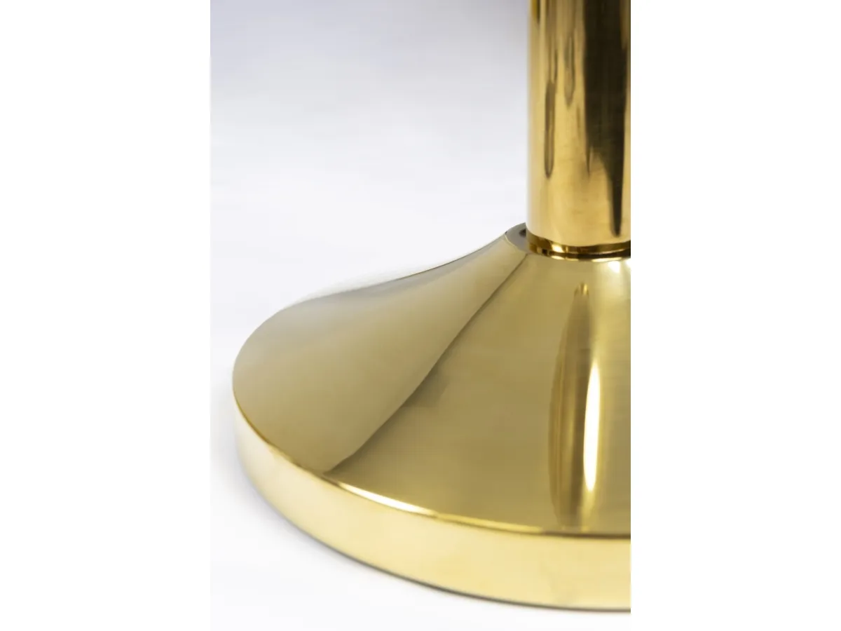 Securit® Classic Gold afspærringsstolpe på fod rustfrit stål