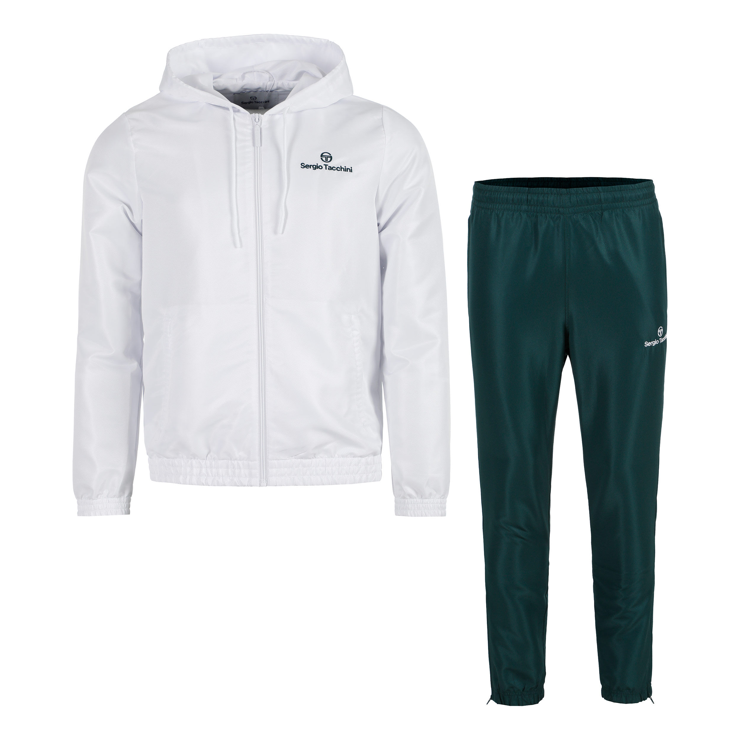 Sergio Tacchini Carson Survêtement Hommes - Vert Foncé , Blanc