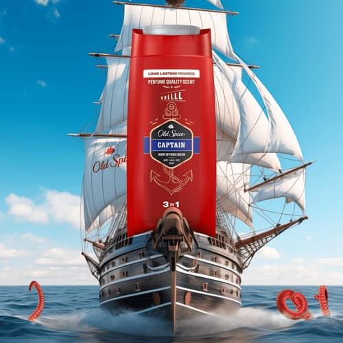 Old Spice Captain 3-in-1 Duschgel & Shampoo für Männer