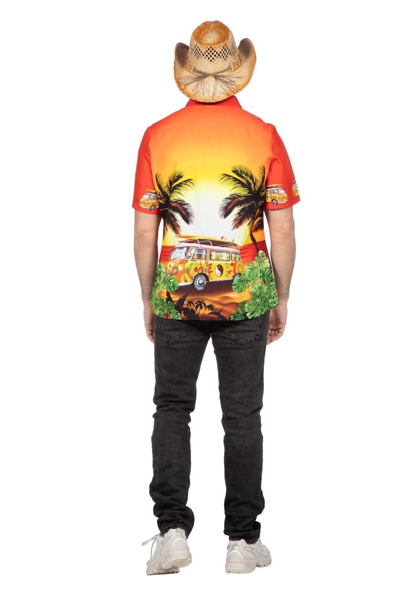 Hawaii Blouse Oranje Heren