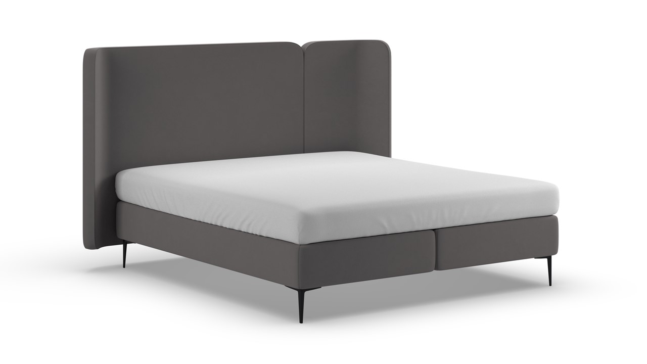 Boxspring Mesa met Kårlsson Excellence matras - Soft suede grey