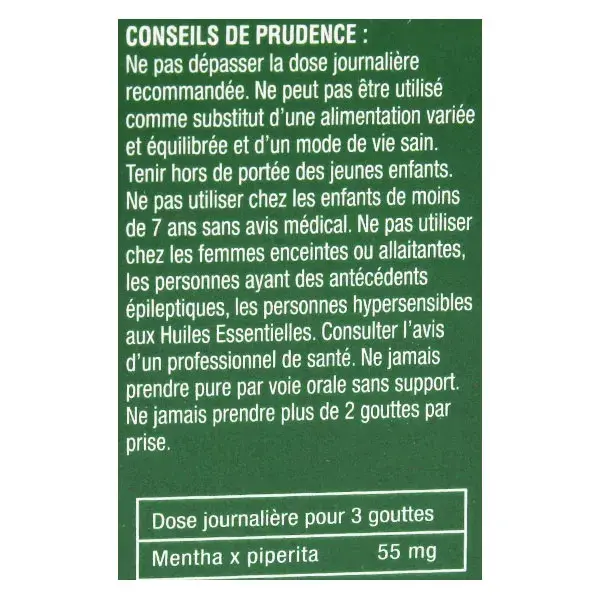 Óleo Essencial de Hortelã-Pimenta Orgânico NatureSun Aroms 10ml