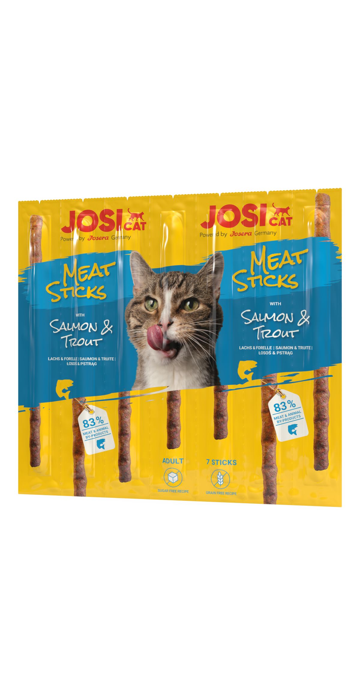 JosiCat Meat Sticks Salmon & Trout Vorratspack