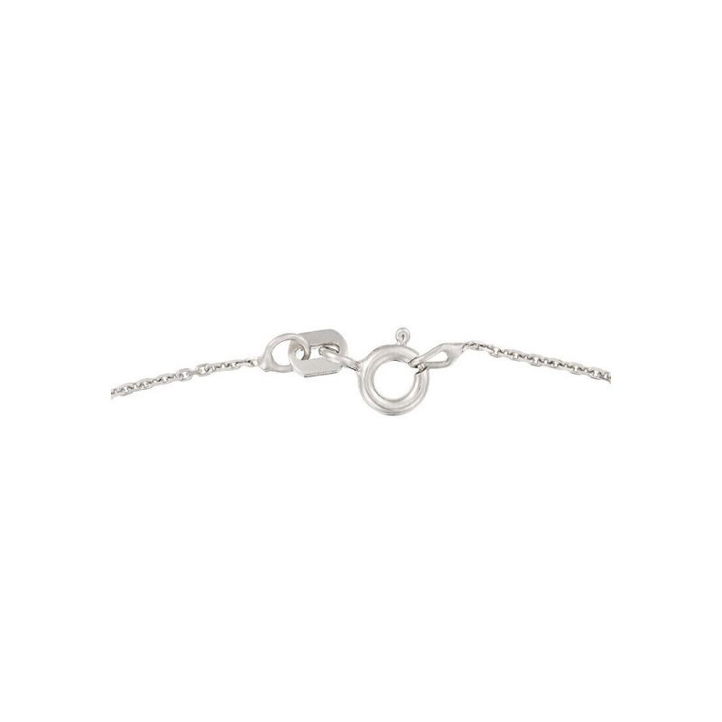 Pendentif Or Blanc Diamant et Pierre précieuses