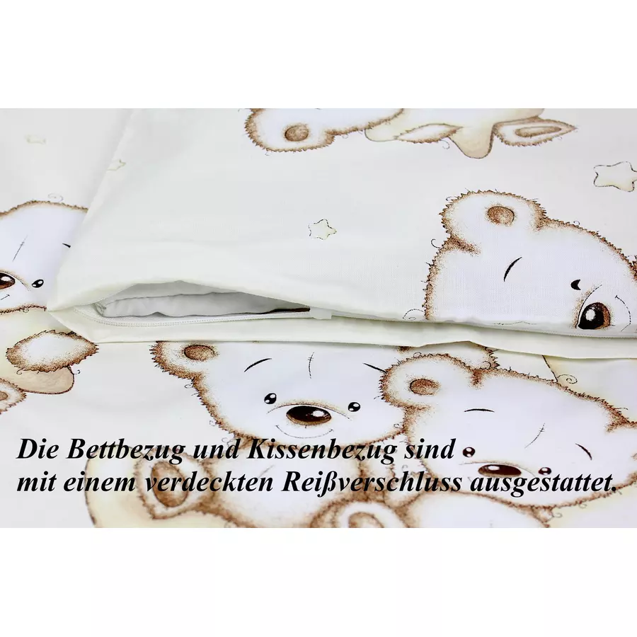 TupTam Kinder Bettwäsche Set 2-tlg beige