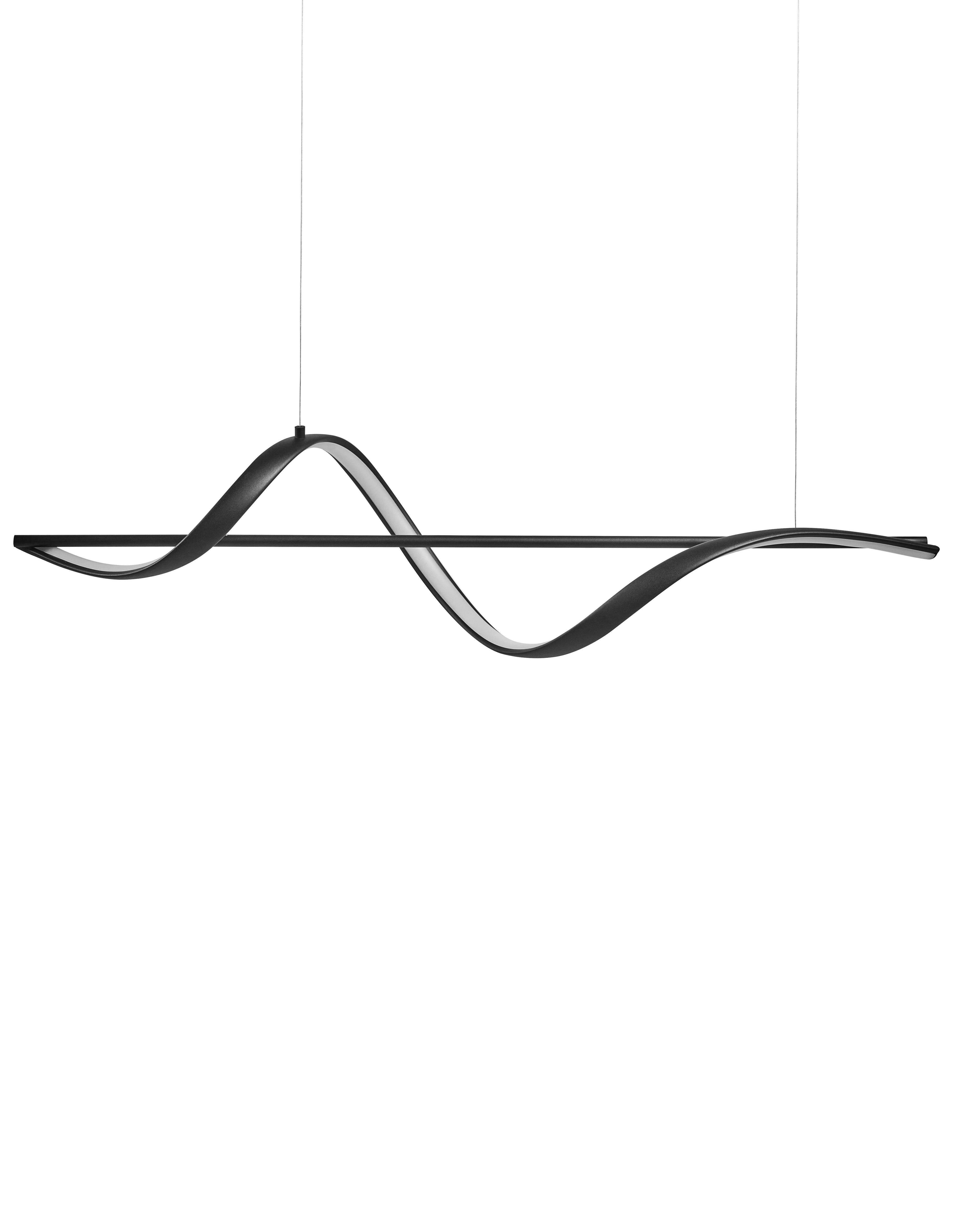 LED hanglamp KHUTTI met afstandsbediening met dimmer Metaal Zwart
