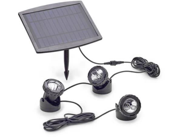 Pontec 77939 Dambelysning Sæt med 3 stk. LED (RGB) 0.5 W Sort
