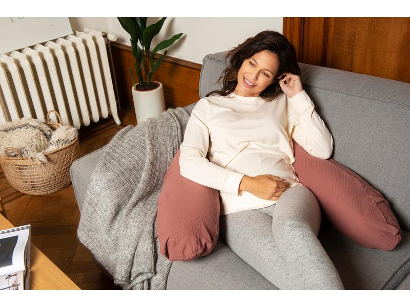 Doomoo Stillkissen Comfy Big Kupfer Grosses Multifunktionskissen mit abnehmbarem Bezug