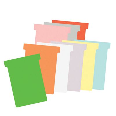 Nobo - 100 Fiches en T - Taille 3 - orange