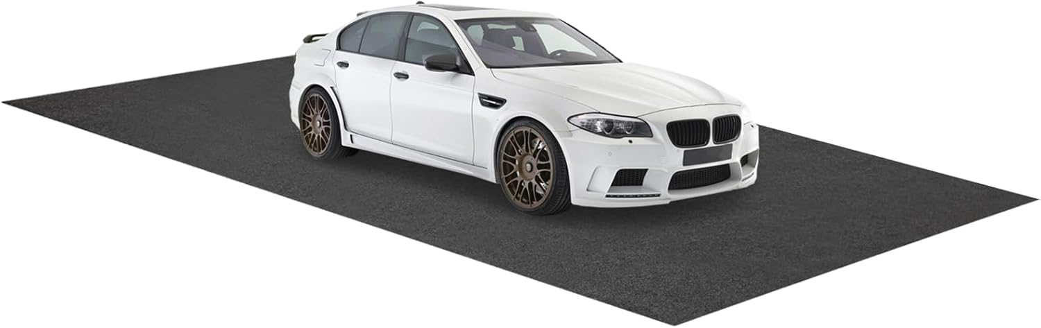 COSTWAY Garage Bodenmatte, 800 x 220 cm Auto Ölauffangmatte, Ölmatte rutschfest & wasserdicht & wiederverwendbar, Garagenmatte Antirutschmatte mit doppelseitigem Klebeband für Garage, Werkstatt
