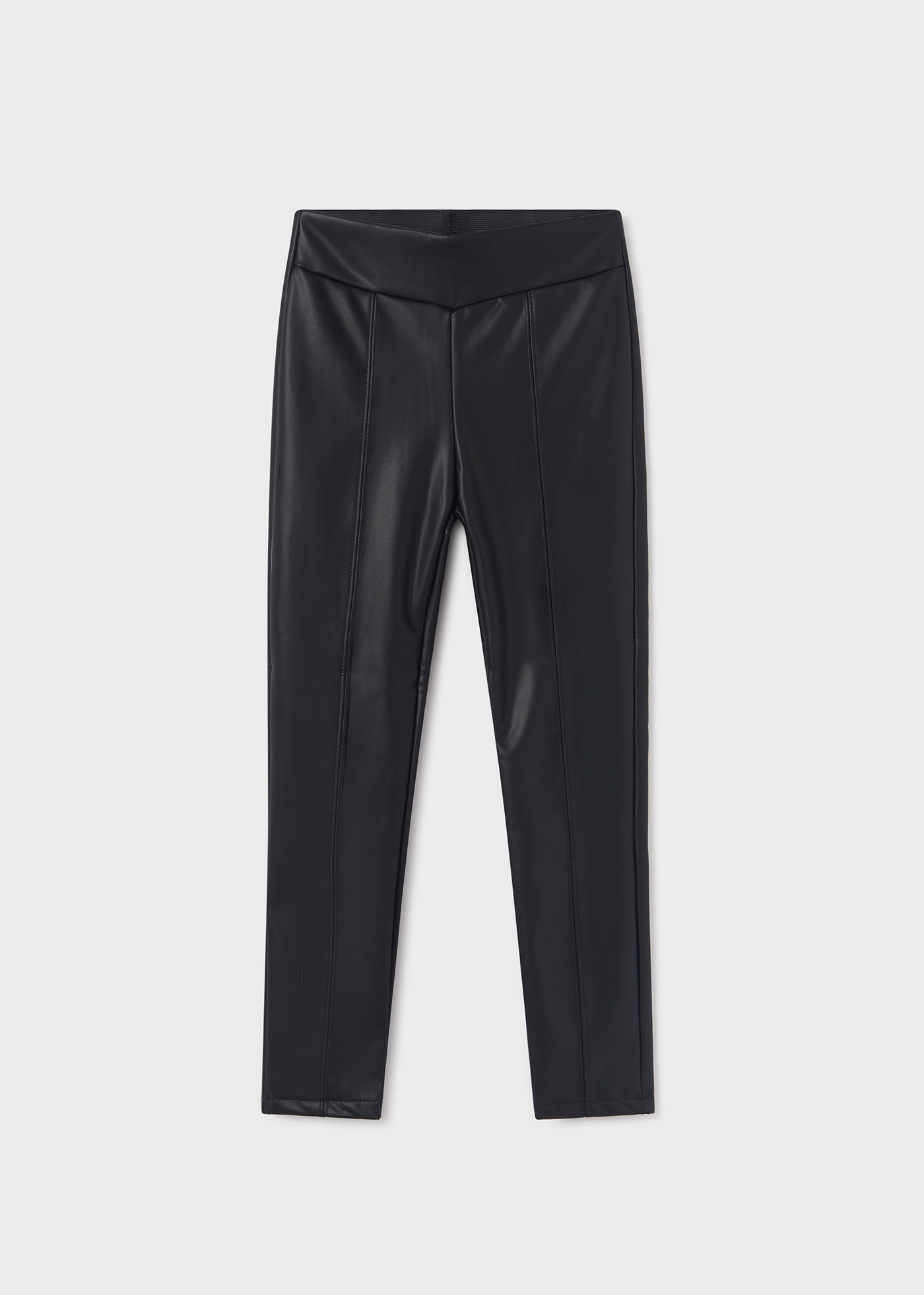 Leggings de couro sintético para meninas