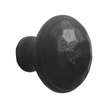 Knop Hamerslag zwart 31mm