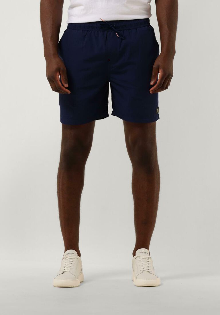 SCOTCH & SODA donkerblauwe scotch & soda  mid length swim short solid
