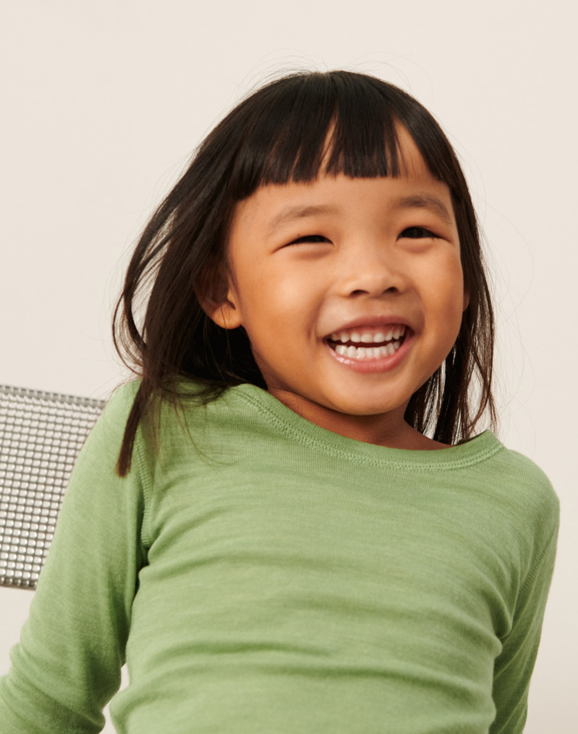 Shirt van merinowol/zijde voor kinderen