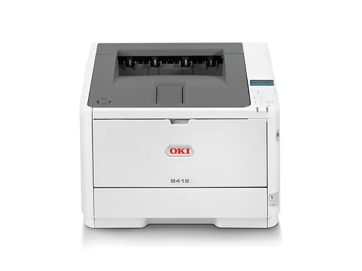 OKI B412dn - Printer - S/H - Duplex - LED - A4/Legal - 1200 x 1200 dpi - op til 33 spm - kapacitet: 350 ark - USB 2.0, Gigabit LAN