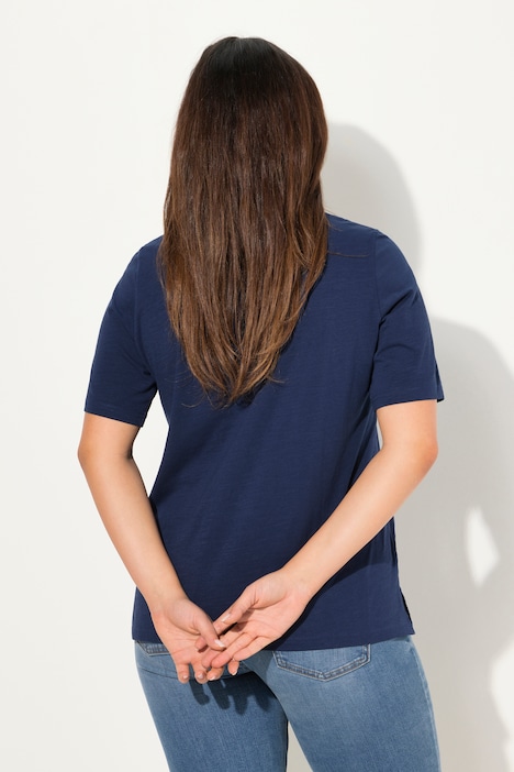 T-Shirt, New York, Classic, V-Ausschnitt, Halbarm