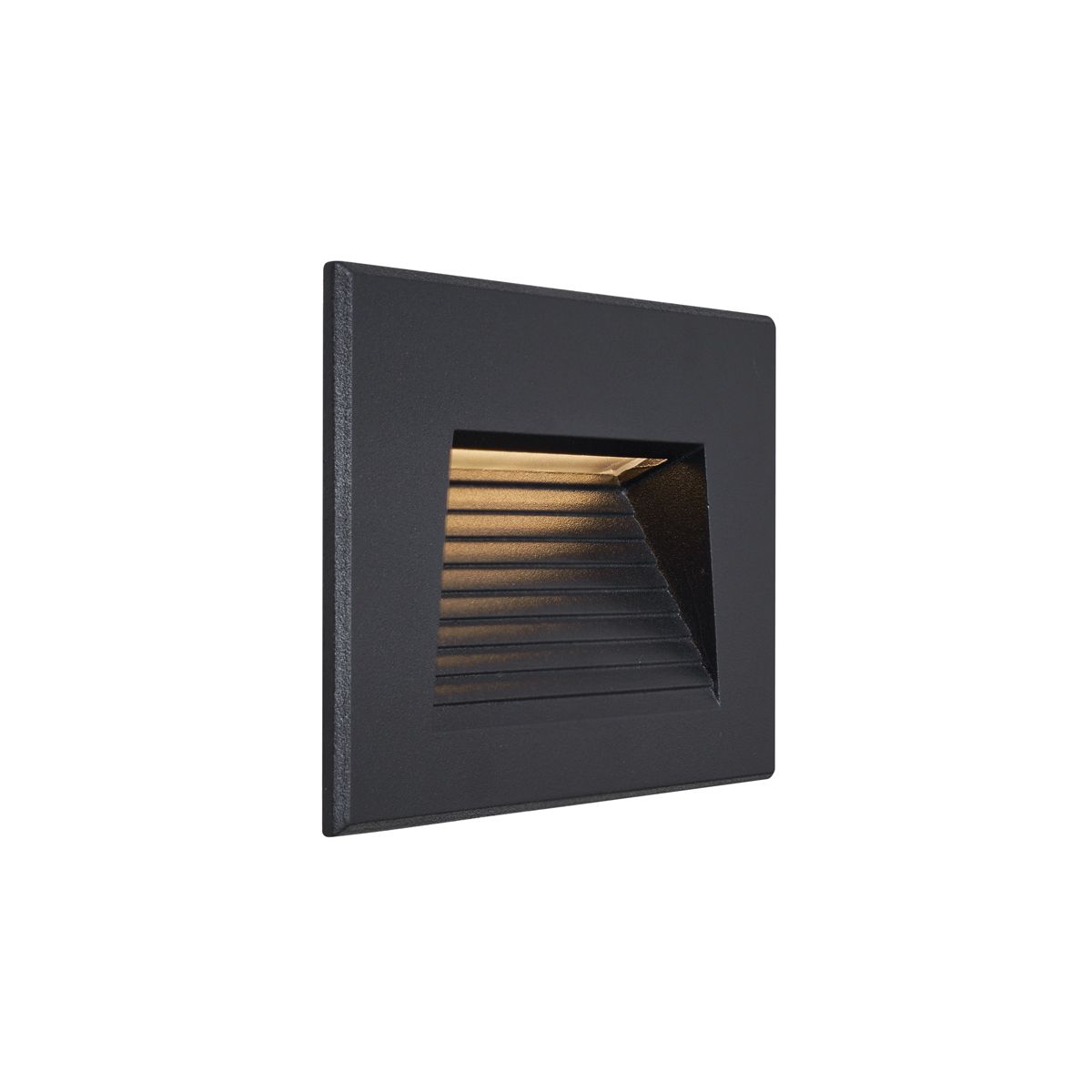 Moderne inbouw wandlamp zwart 11,5cm incl. LED IP65 - Trem