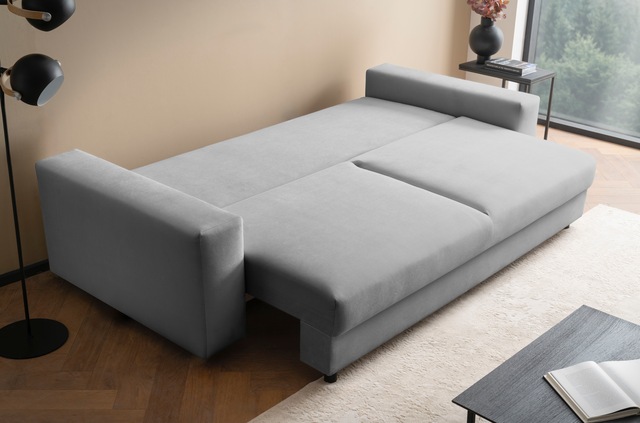 LeGer Home by Lena Gercke Schlafsofa »Imoga, Polster mit Schlaffunktion, 3-Sitzer Sofa, Couch mit Bettkasten« in modernen Farben und Stoffen, Bettfunktion, Liegefläche: 200x150 cm