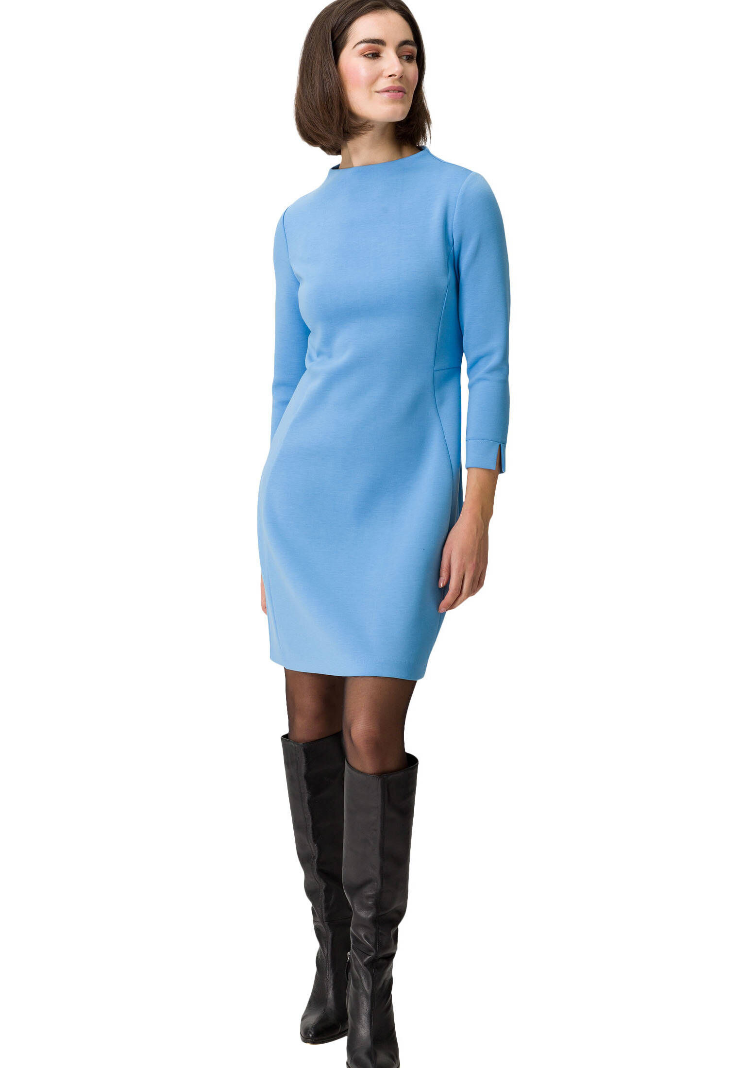 zero| Damen Sweatkleid mit Stehkragen