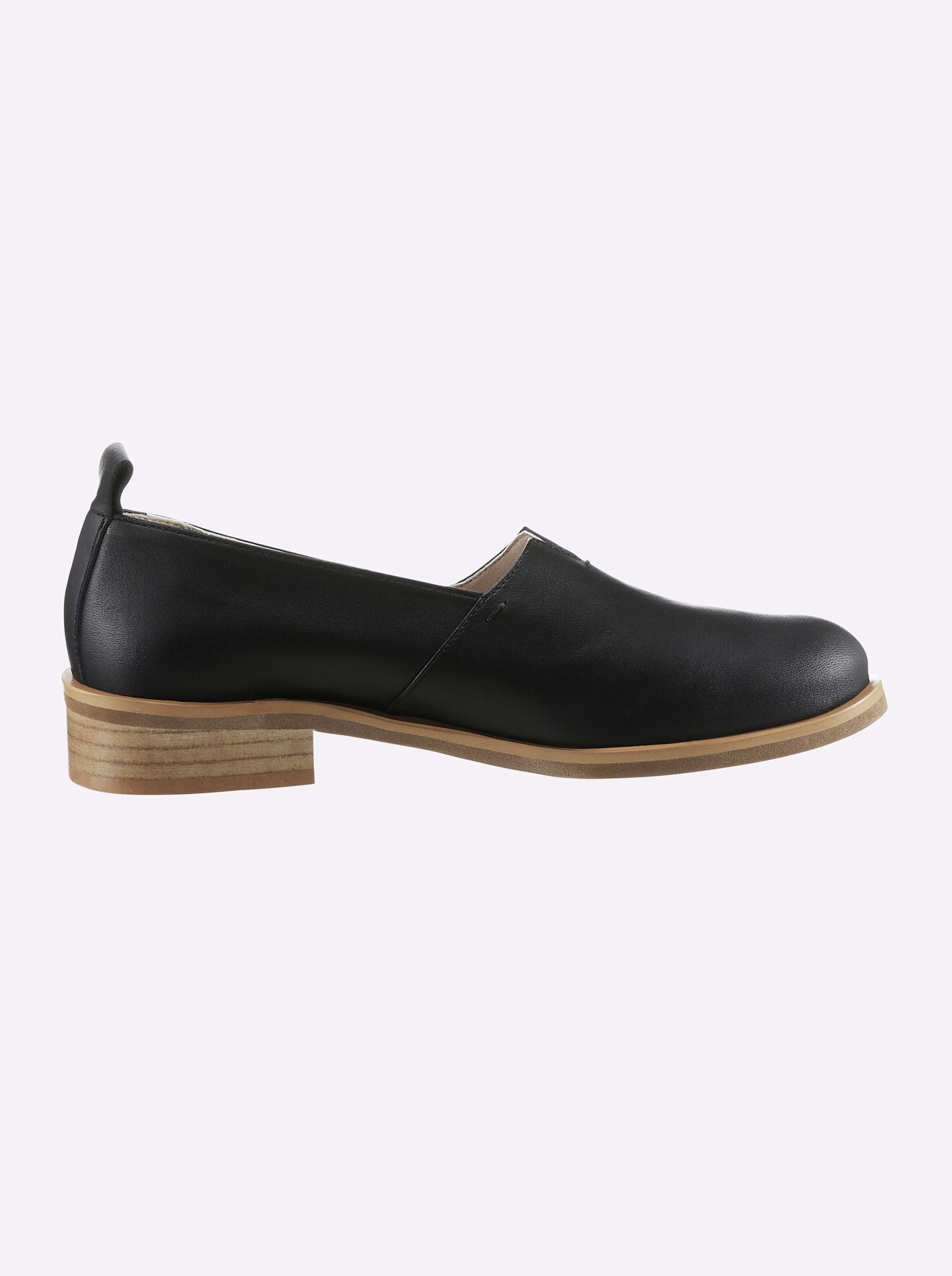 heine Slipper in schwarz