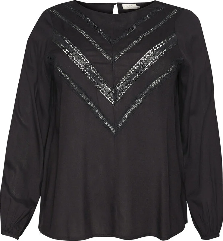 Kaffe Curve KCelina Blouse Black deep