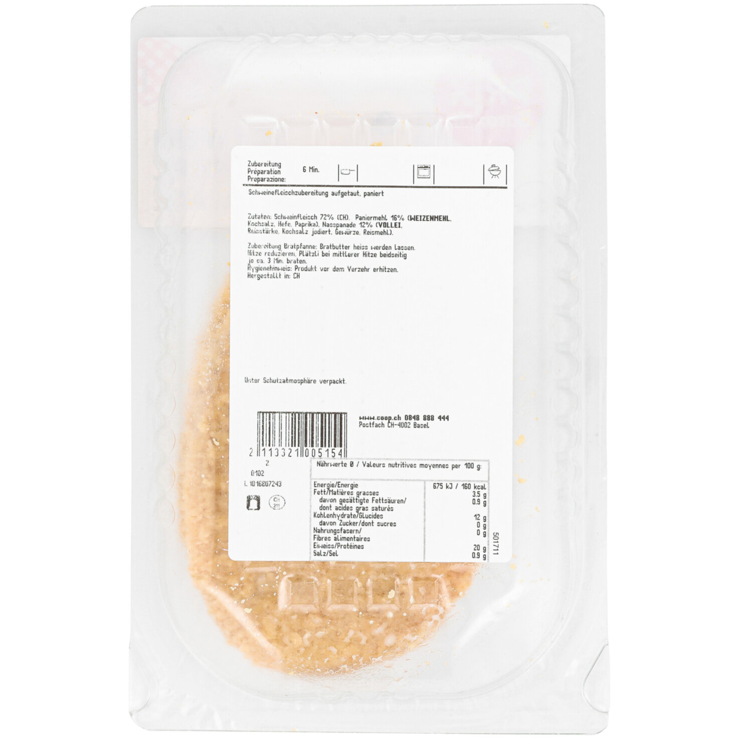 Prix Garantie Schweins Stotzenplätzli paniert ca. 260g