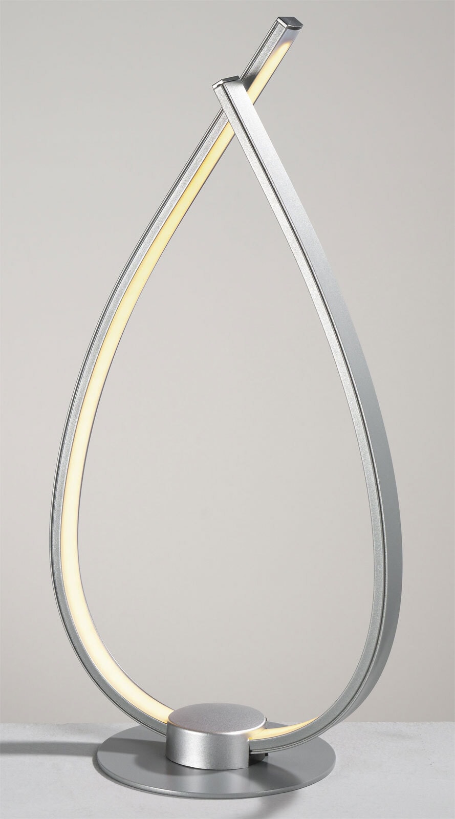 casaNOVA LED Tischlampe ONION I silberfarbig