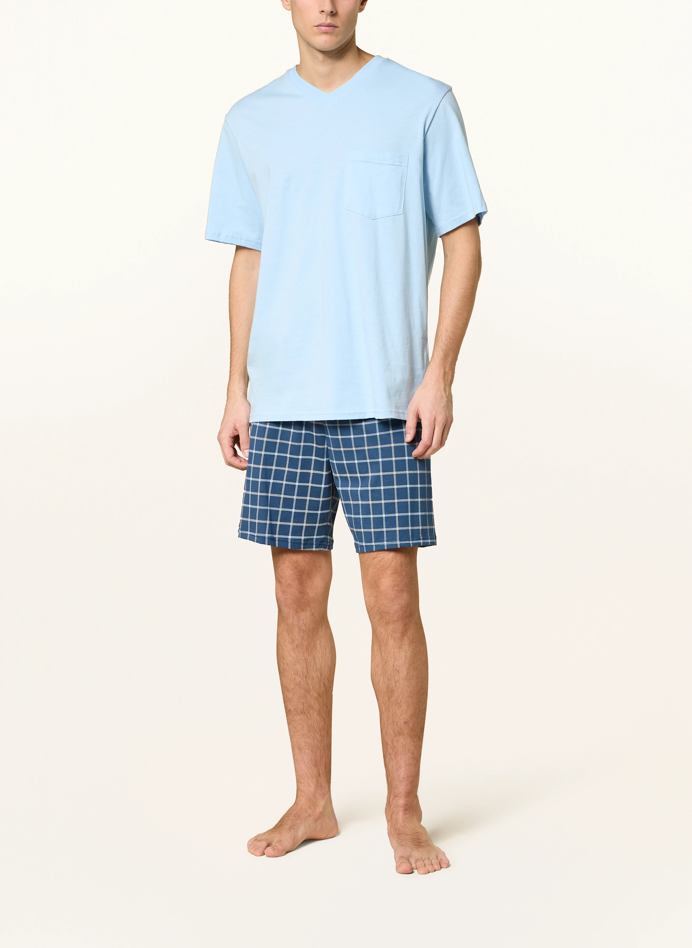 SCHIESSER Shorty-Schlafanzug COMFORT ESSENTIALS