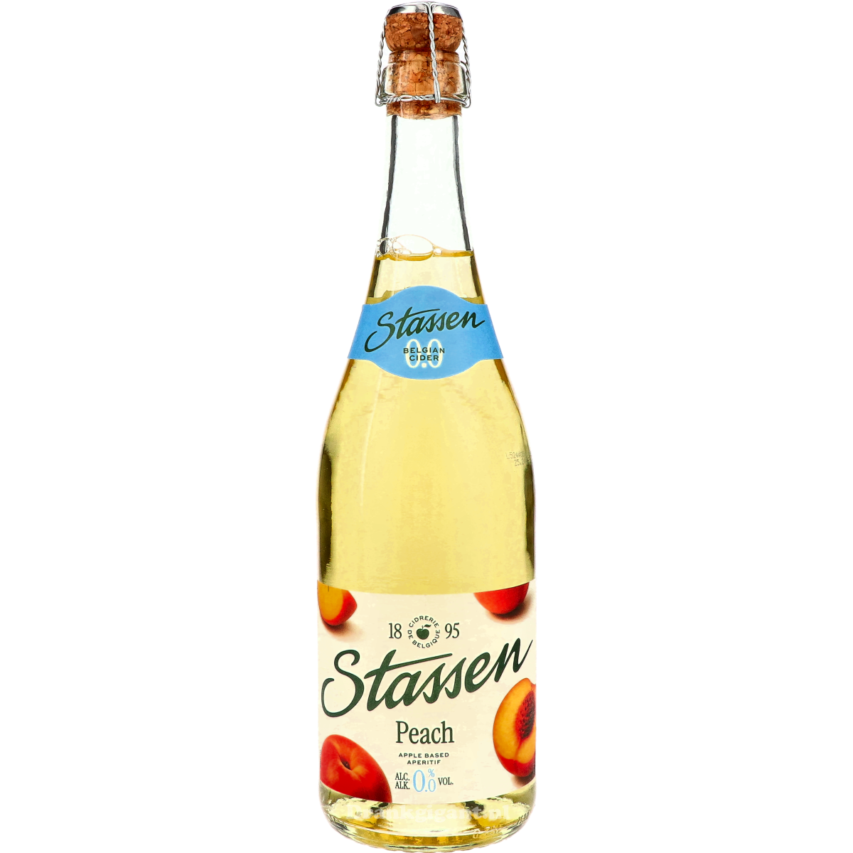 Stassen Degre Zero Peach Cider Alcoholvrij 75 cl
