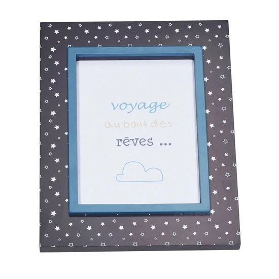 Lazare cadre photo rectangle   Bleu/Gris        de               Sauthon Baby's Sweet Home