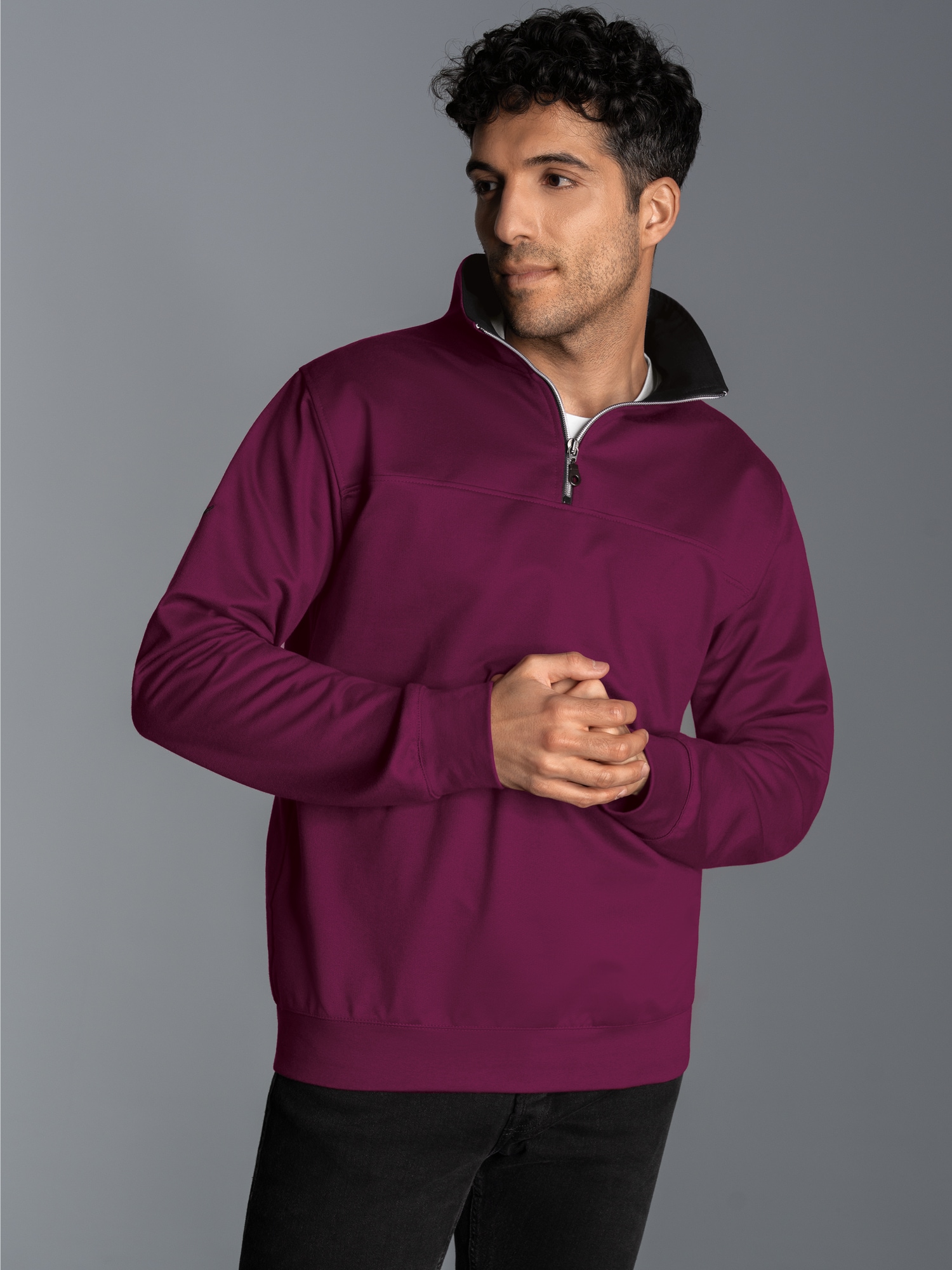 Sweatshirt mit Reißverschluss Sangria